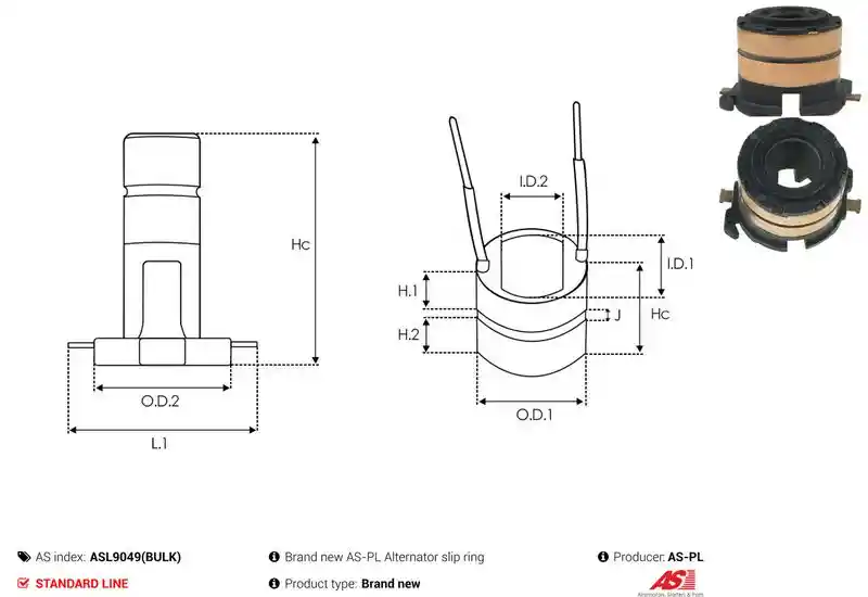 AS-PL ASL9049(BULK)