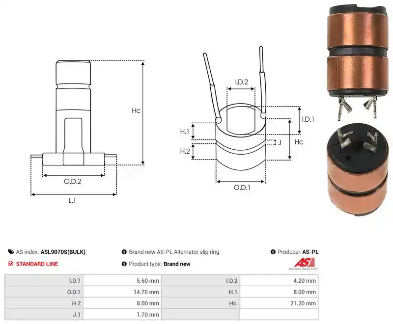 AS-PL ASL9070S(BULK)