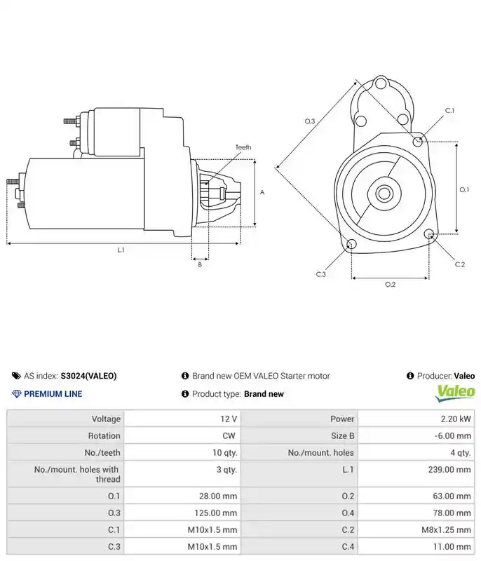 AS-PL S3024(VALEO)