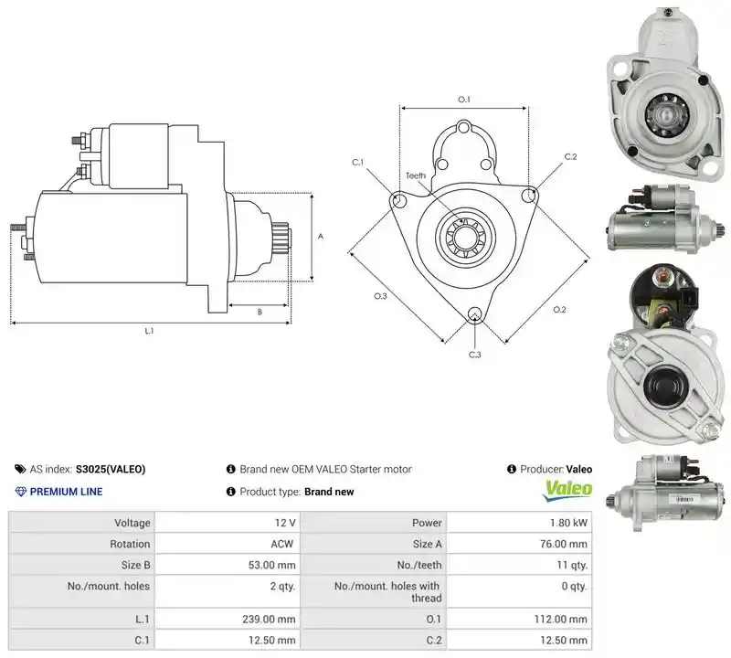 AS-PL S3025(VALEO)