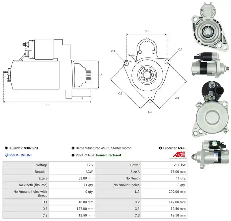 AS-PL S3075PR AS-PL S3075PR