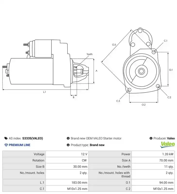 AS-PL S3335(VALEO) AS-PL S3335(VALEO)