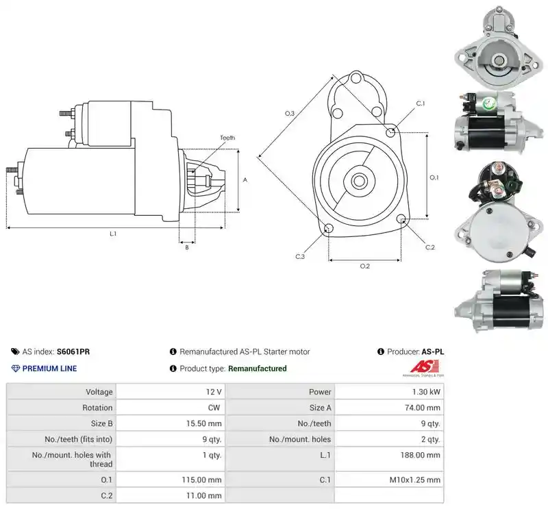 AS-PL S6061PR AS-PL S6061PR