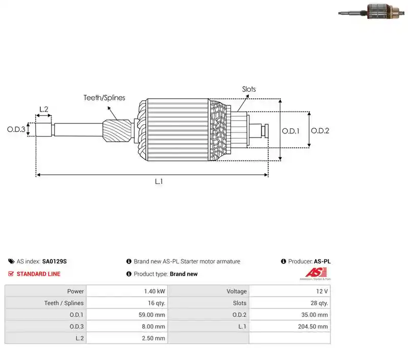 AS-PL SA0129S