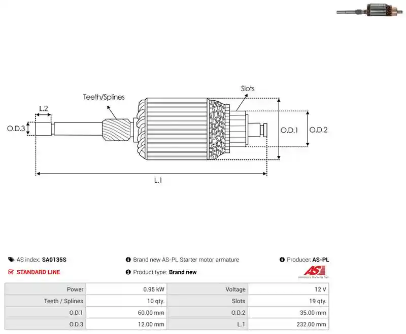 AS-PL SA0135S