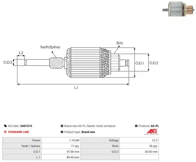 AS-PL SA0151S