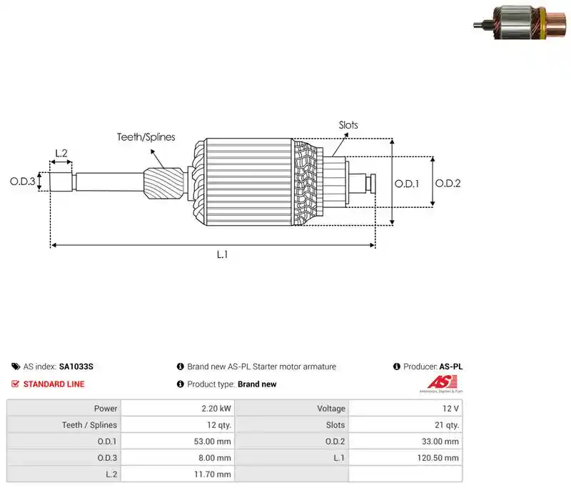 AS-PL SA1033S