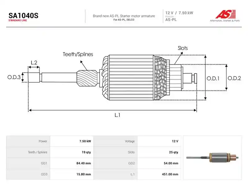 AS-PL SA1040S