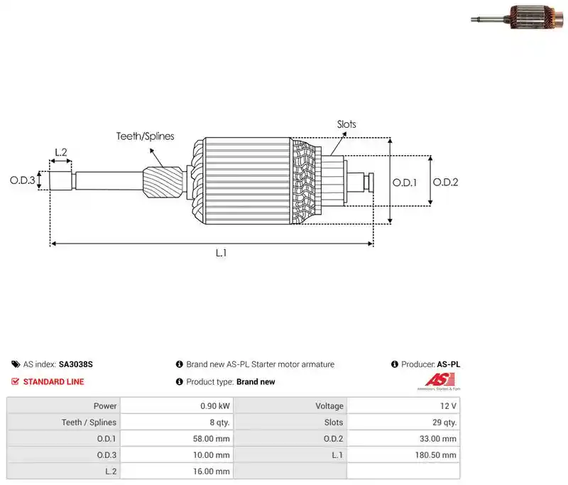 AS-PL SA3038S
