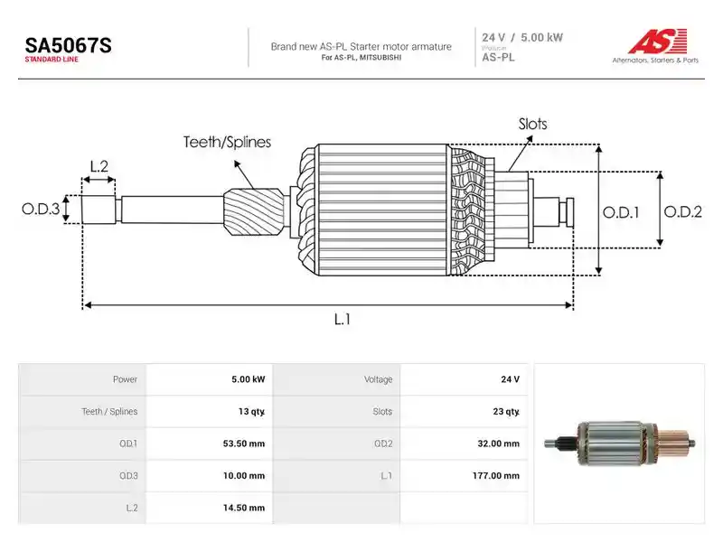 AS-PL SA5067S