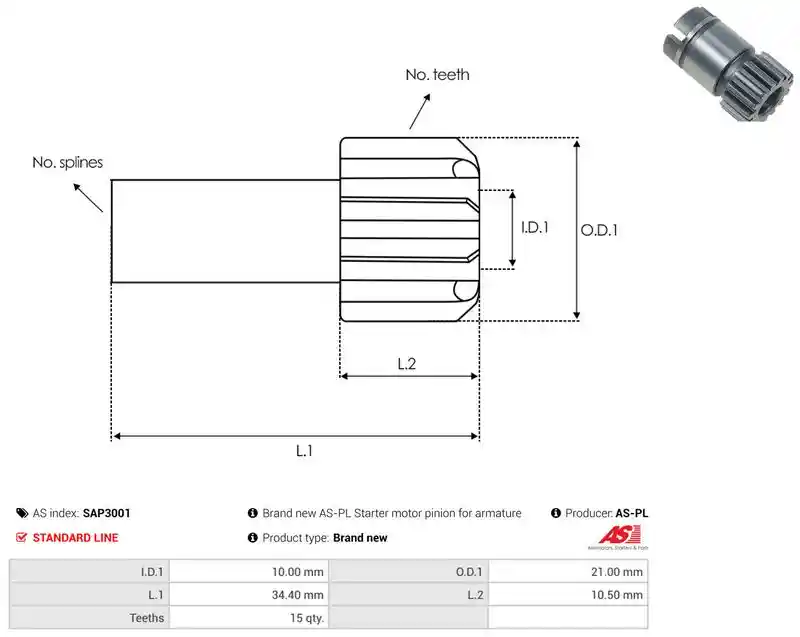 AS-PL SAP3001
