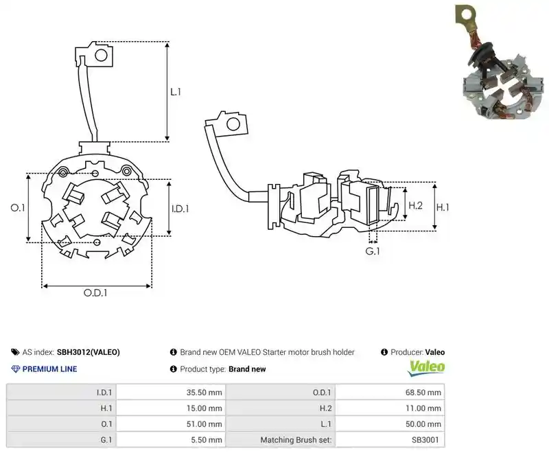 AS-PL SBH3012(VALEO)
