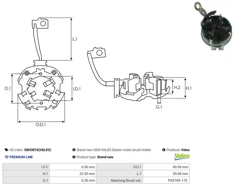 AS-PL SBH3016(VALEO)
