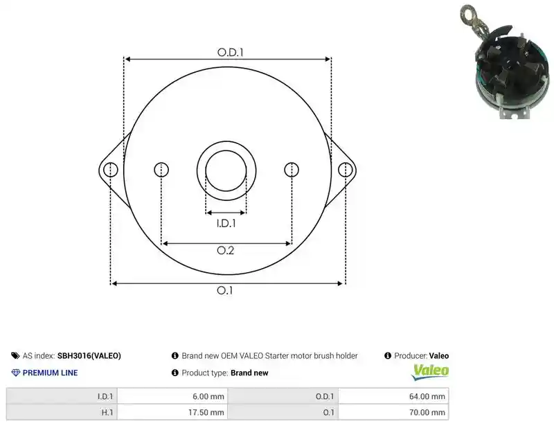 AS-PL SBH3016(VALEO)