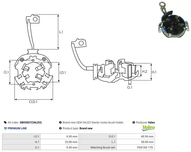 AS-PL SBH3027(VALEO)