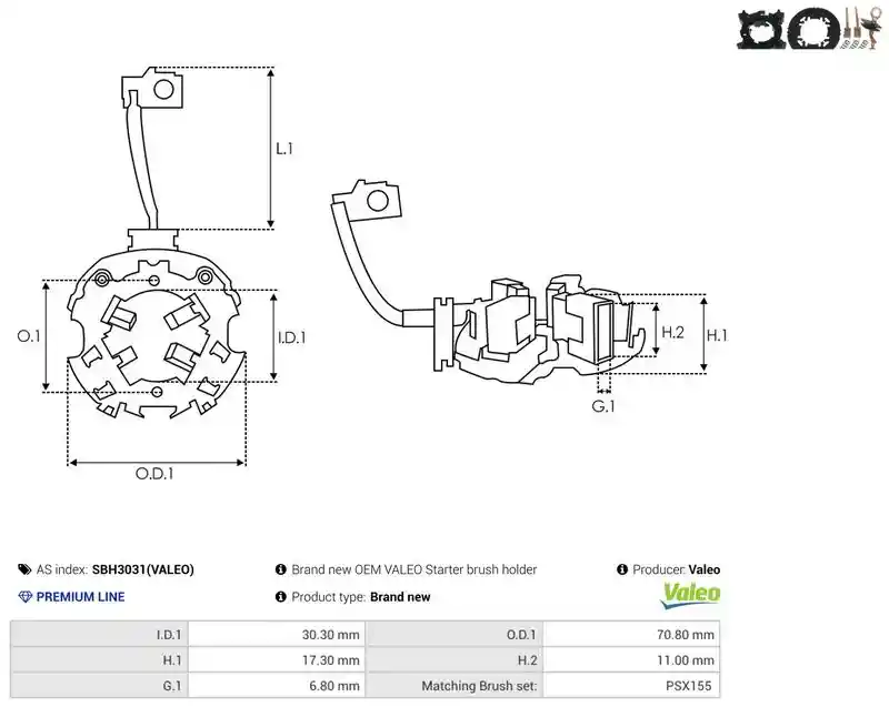 AS-PL SBH3031(VALEO)