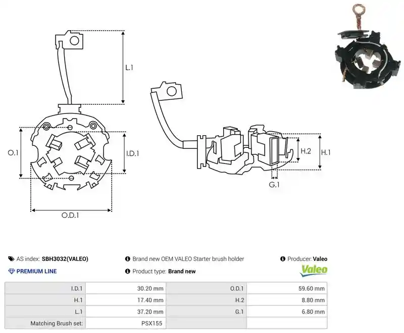 AS-PL SBH3032(VALEO)