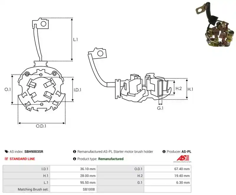 AS-PL SBH9003SR