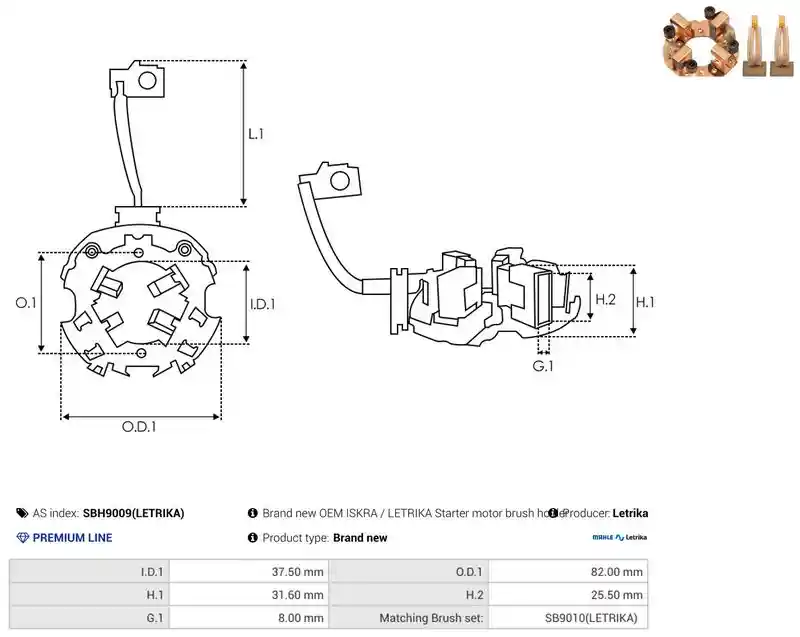 AS-PL SBH9009(LETRIKA)
