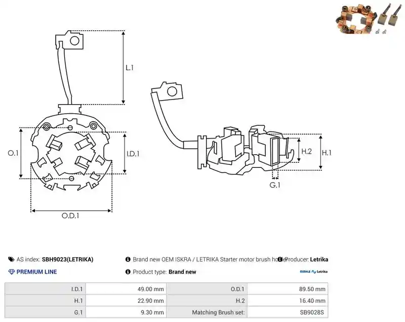 AS-PL SBH9023(LETRIKA)