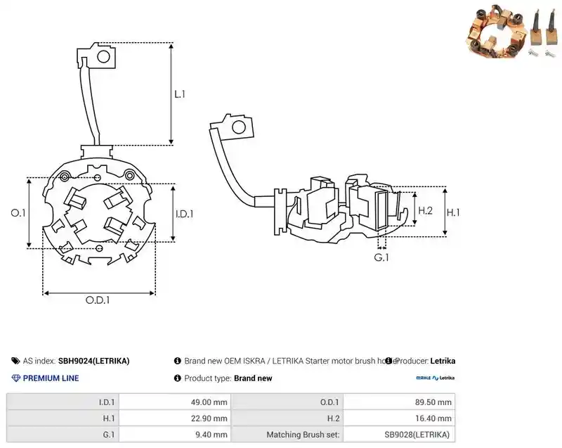 AS-PL SBH9024(LETRIKA)
