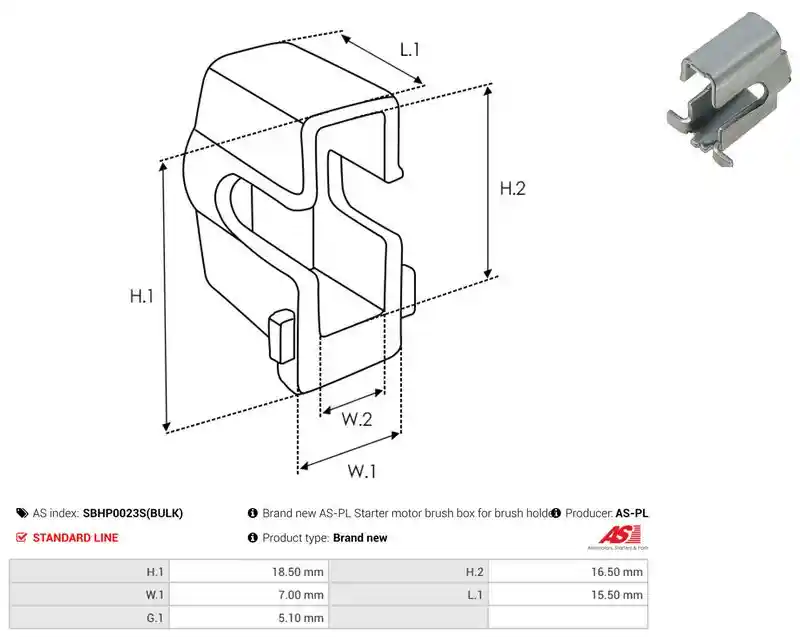AS-PL SBHP0023S(BULK)