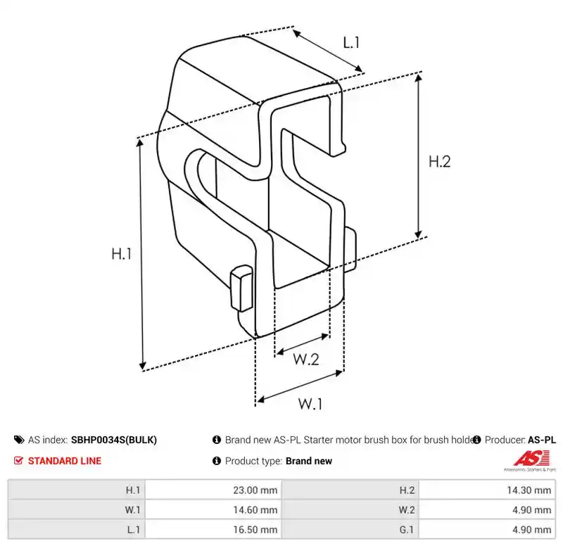 AS-PL SBHP0034S(BULK)
