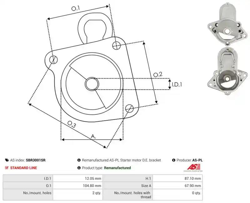 AS-PL SBR3001SR