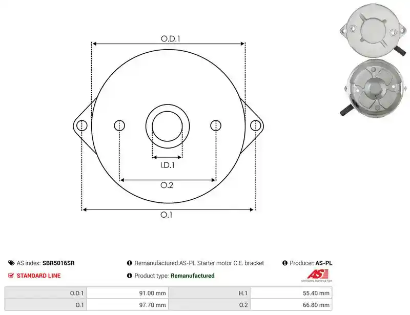 AS-PL SBR5016SR