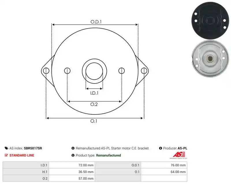 AS-PL SBR5017SR