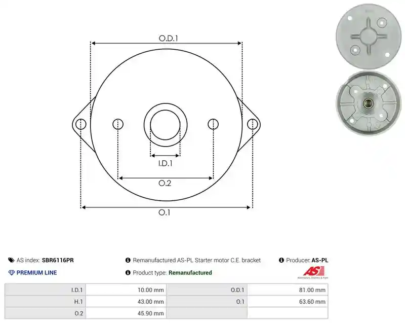 AS-PL SBR6116PR