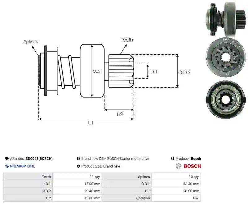 AS-PL SD0043(BOSCH)