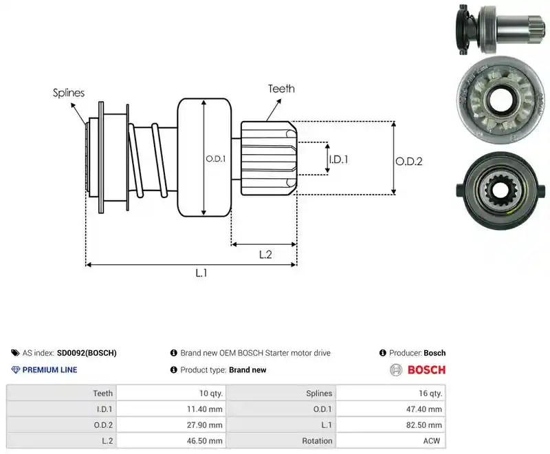 AS-PL SD0092(BOSCH)