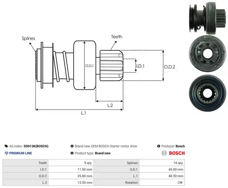 AS-PL SD0136(BOSCH)