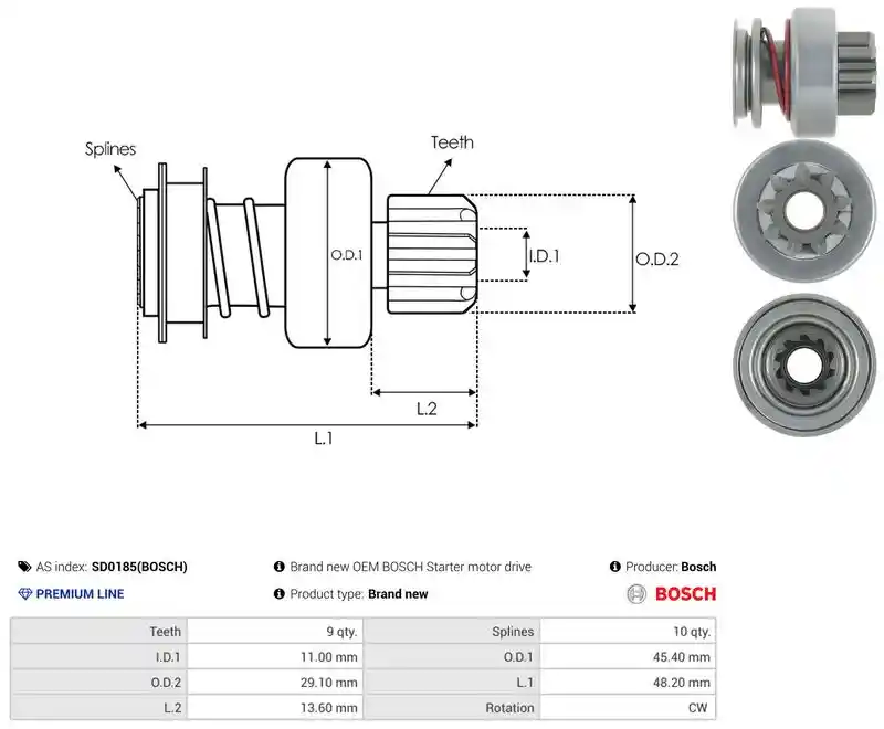 AS-PL SD0185(BOSCH)