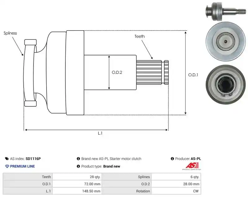 AS-PL SD1116P