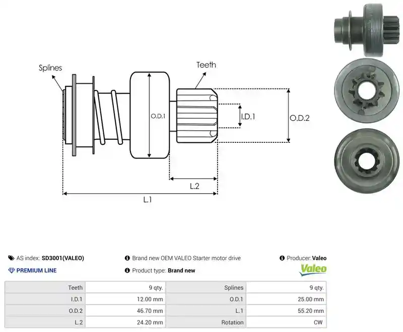 AS-PL SD3001(VALEO)