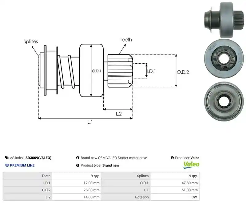 AS-PL SD3009(VALEO)