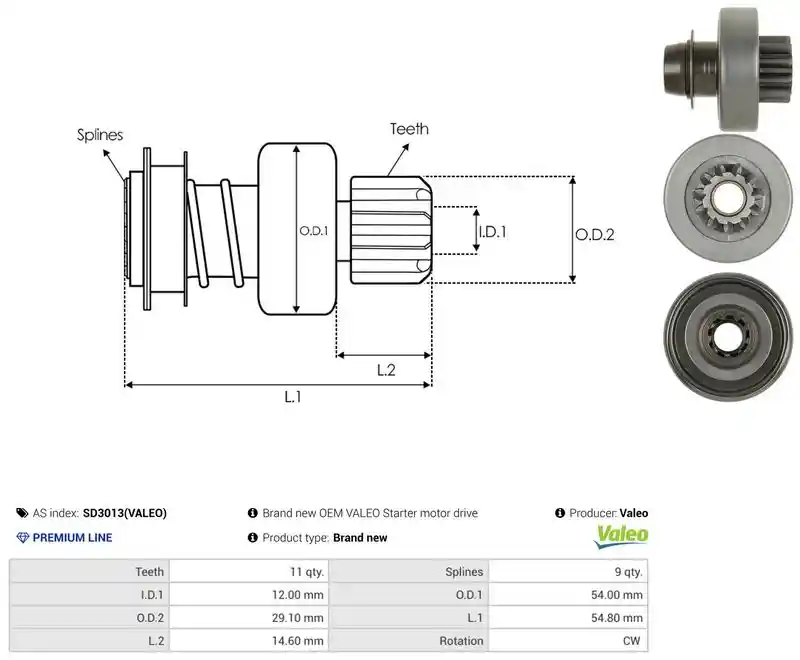 AS-PL SD3013(VALEO)