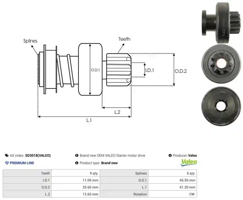 AS-PL SD3018(VALEO)