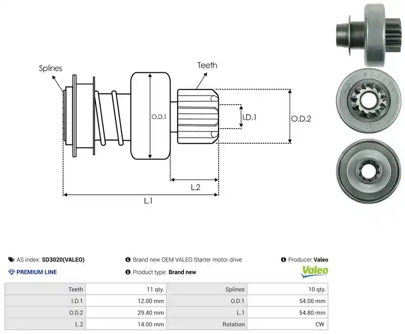 AS-PL SD3020(VALEO)