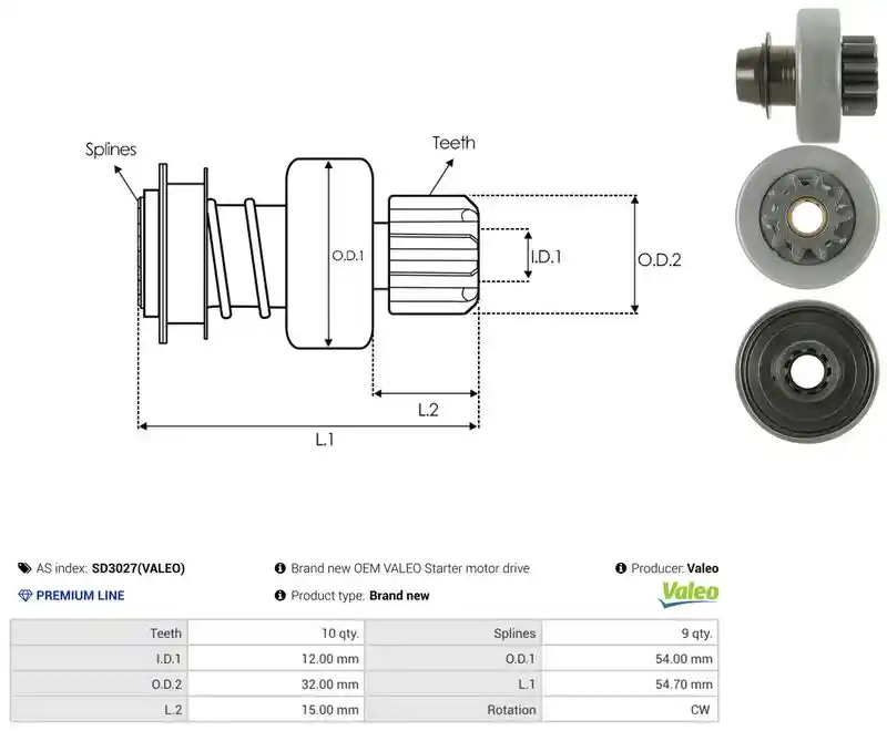 AS-PL SD3027(VALEO)
