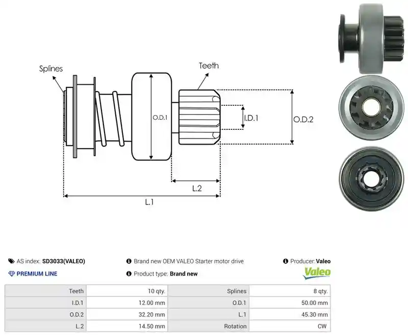 AS-PL SD3033(VALEO)