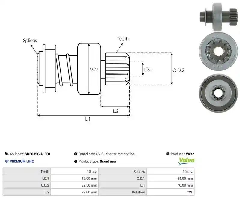 AS-PL SD3035(VALEO)