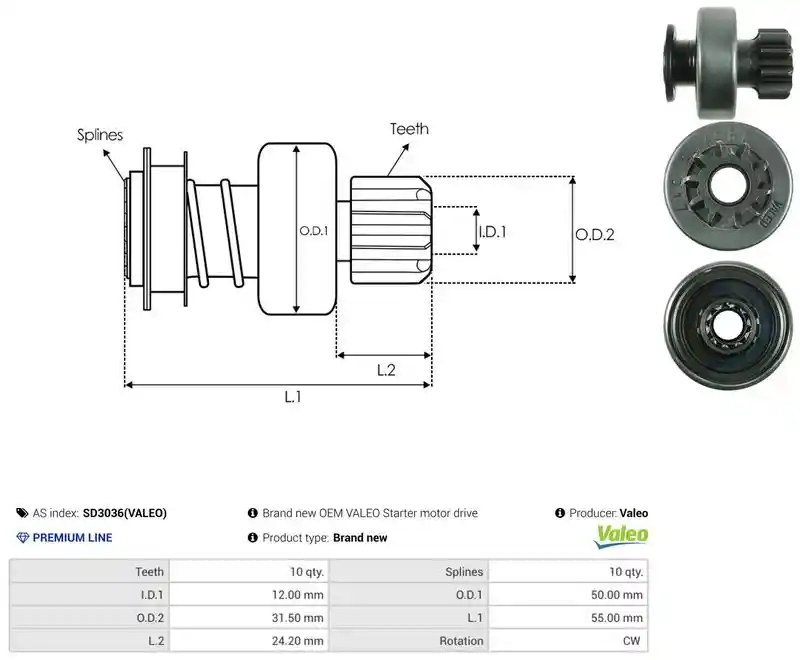 AS-PL SD3036(VALEO)