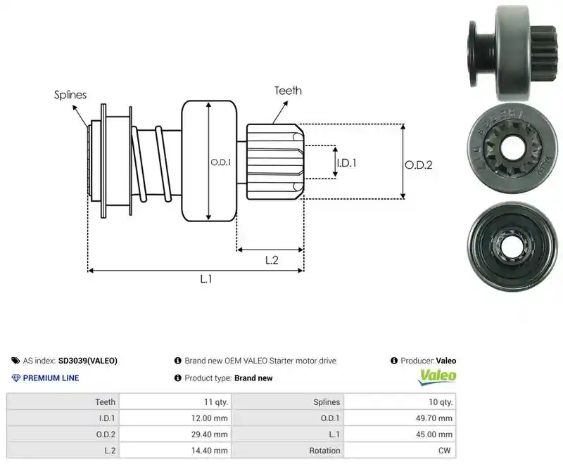 AS-PL SD3039(VALEO)