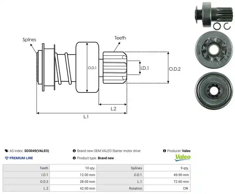 AS-PL SD3049(VALEO)
