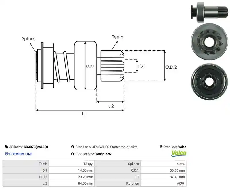 AS-PL SD3078(VALEO)