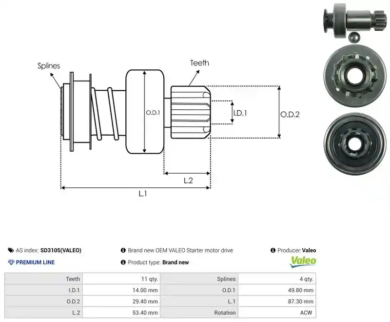 AS-PL SD3105(VALEO)