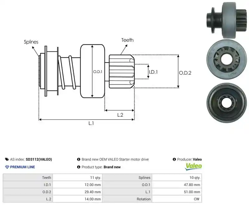 AS-PL SD3112(VALEO)